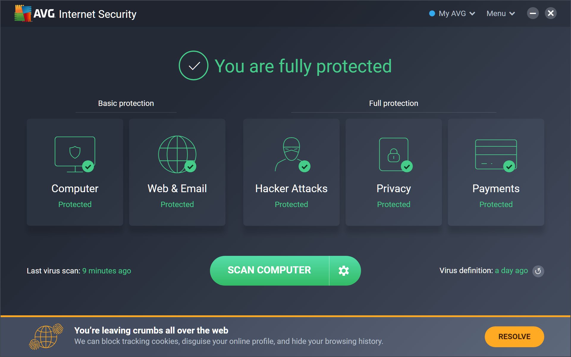 avg internet security 2021